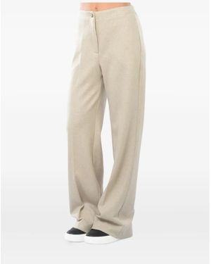 Seventy Button-Fastening Trousers - Natural