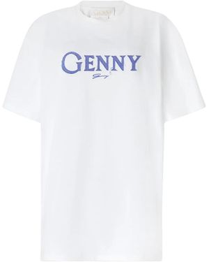 Genny Logo-Print T-Shirt - White