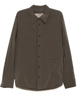 Ziggy Chen Long-Sleeve Shirt - Green