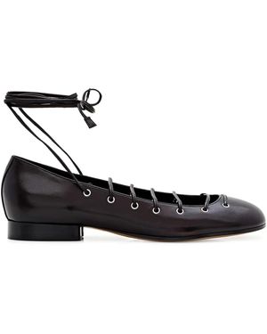 DURAZZI MILANO Leather Court Shoes - Black