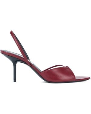 Victoria Beckham Slingback Leather Sandals - Pink
