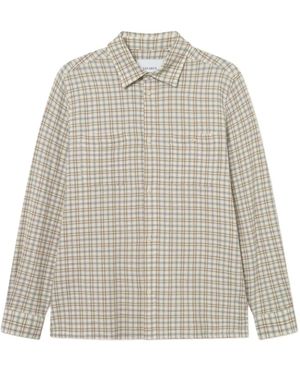Les Deux Checked Chest-Pocket Shirt - White