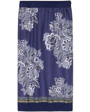 Etro フローラル スカート - ブルー