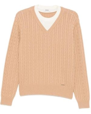Sandro Cable-Knit Sweater - Natural