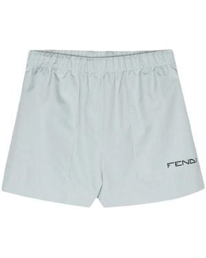 Fendi Adjustable Drawstring Shorts For - Blue