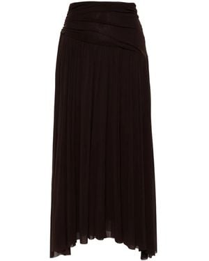 Philosophy Di Lorenzo Serafini Chocolate Chiffon Skirt - Black