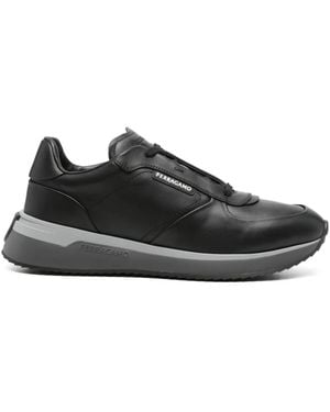 Ferragamo レザースニーカー - ブラック