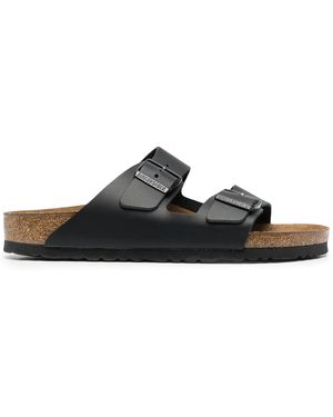 Birkenstock バックル レザーサンダル - ブラック
