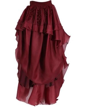 Antonio Berardi Asymmetrischer Rock - Rot