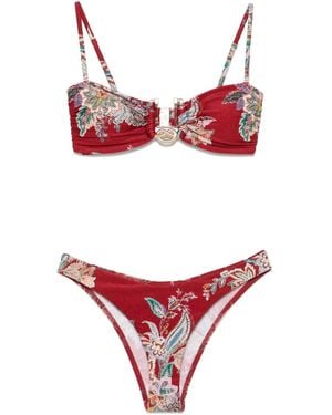 Zimmermann Bikini Mit Knotendetail - Rot