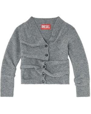 DIESEL Cárdigan Corto De Punto - Gris