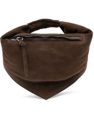 FEDERICO CINA Suède Shopper - Bruin