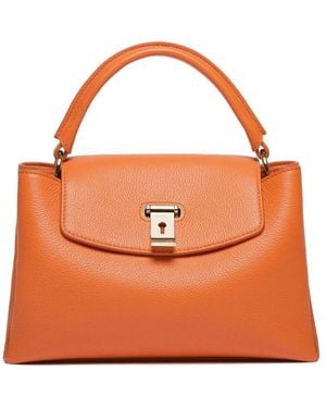 Bally Small Layka Leather Tote Bag - Orange