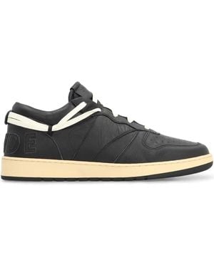 Rhude Rhecess Leren Sneakers - Zwart
