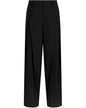 Dolce & Gabbana Pantalon Panama En Laine - Black