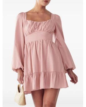 ST MRLO Robe Courte À Volants - Pink
