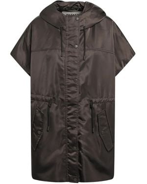 Weekend by Maxmara Water-Repellent Twill Padded Gilet - Gray