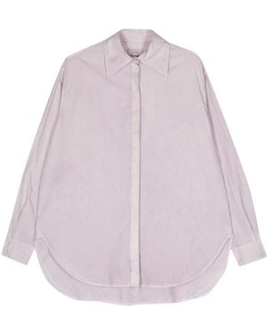 Quira Camisa con efecto arrugado - Morado