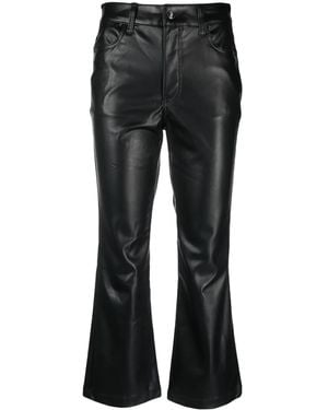 DKNY Mid-Rise Flared Trousers - Black