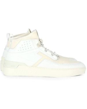 Tod's Panelled High-Top Trainers - White