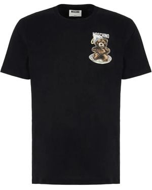 Moschino Bear-Print T-Shirt - Black