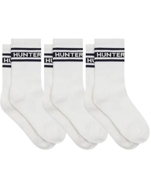 HUNTER Heritage Socken Mit Logo (6Er-Set) - Weiß