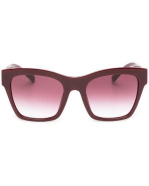 Dolce & Gabbana Logo-Plaque Square-Frame Sunglasses - Pink
