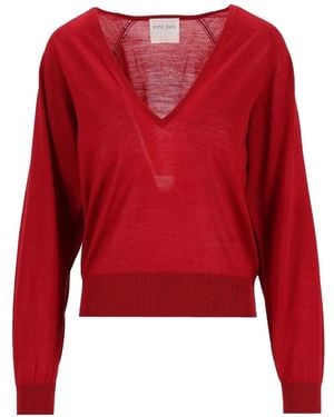 forte_forte Pullover Mit Raglanärmeln - Rot