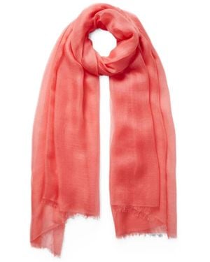 Jane Carr Cloud Frayed Scarf - Red