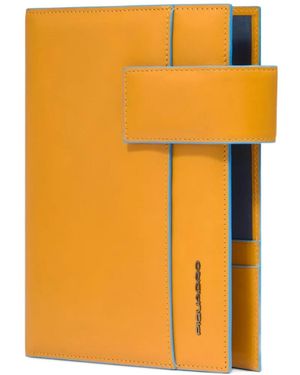 Piquadro Leather Medium Organizer - Orange