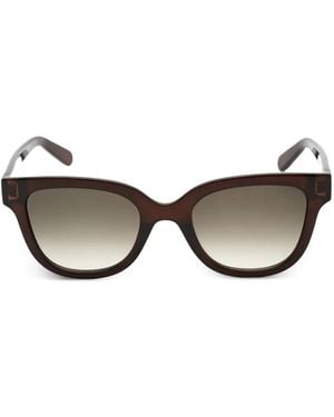 Ferragamo Eyewear Rectangle-Frame Sunglasses - Brown