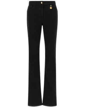Elisabetta Franchi Vaqueros Con Detalle De Candado - Negro