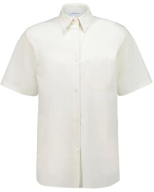 Ferragamo Pocket Short-Sleeve Shirt - White