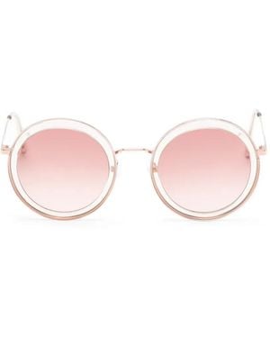 Andy Wolf Round-Frame Sunglasses - Pink