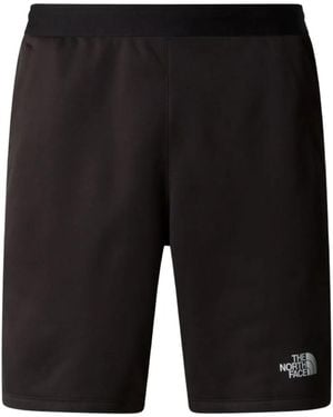 The North Face Logo-Patch Ribbed-Trim Shorts - Black