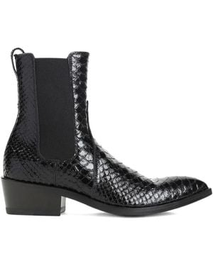 Tom Ford Leather Chelsea Boots - Black