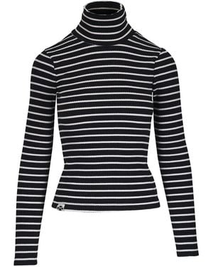 Mother Hickey Striped-Pattern Top - Blue