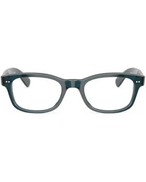 Oliver Peoples Gafas Tiello Con Montura Rectangular - Blanco