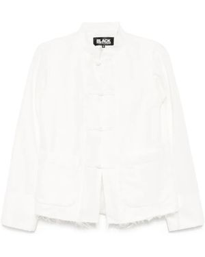 COMME DES GARÇON BLACK Stand Collar Jacket - White