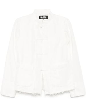 COMME DES GARÇON BLACK Stand Collar Jacket - White