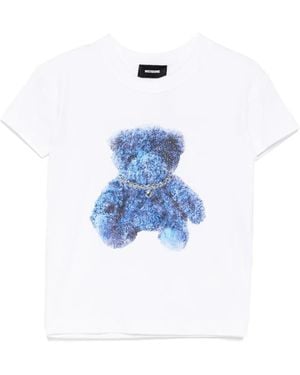 we11done Graphic Print T-Shirt - Blue