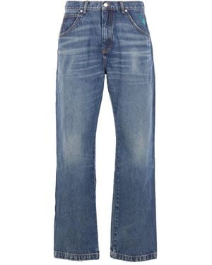 Cherry World Jeans Santa Monica Con Ricamo - Blu