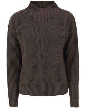 Herno Knit High-Neck Jumper - Black