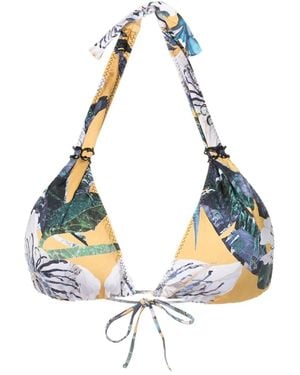 Clube Bossa Top Bikini A Fiori - Blu