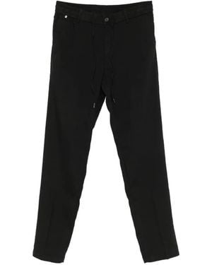 BOSS Drawstring-Waist Pants - Black