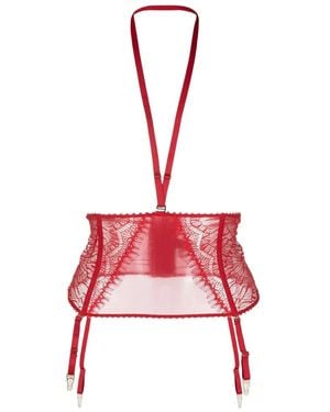 Maison Close Accrochet Coeur Strumpfhalter - Rot