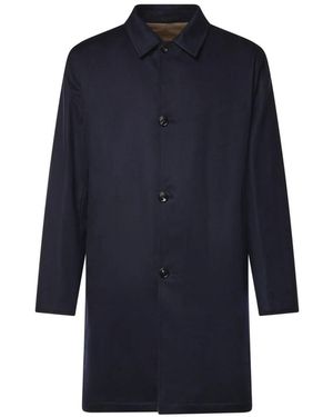 Sartorio Napoli Reversible Cashmere Coat - Blue