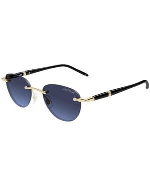 Montblanc Round Sunglasses - Blue
