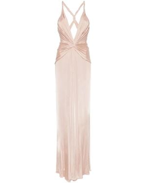 Tom Ford Knot-Detail Maxi Dress - Pink