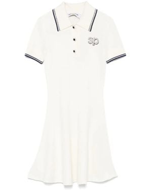Self-Portrait Knitted Mini Dress - White